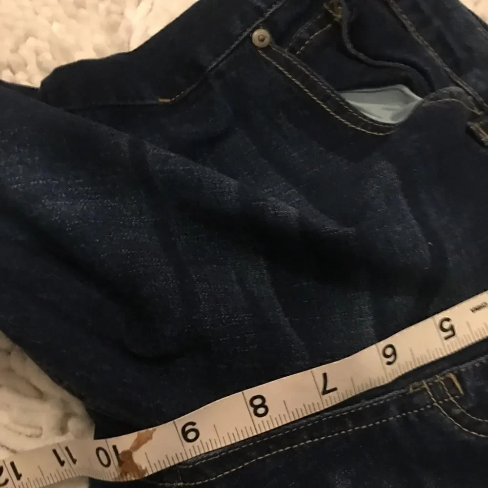 Justice Girls Jeans Size 18 1/2 Dark Wash